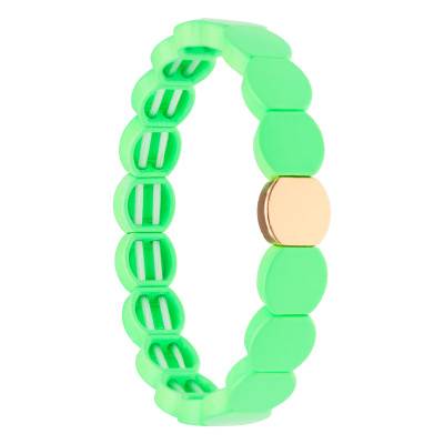 Coloria Gold Metal & Green Enamel Bracelet - Naïades