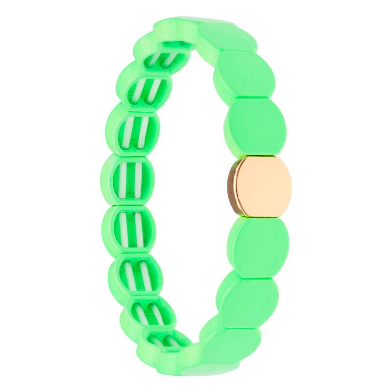 Coloria Gold Metal & Green Enamel Bracelet - Naïades