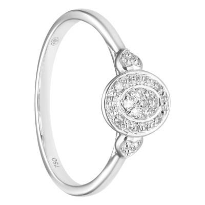 Bague Diamants 0,04 ct en Or Blanc 750 - Divine