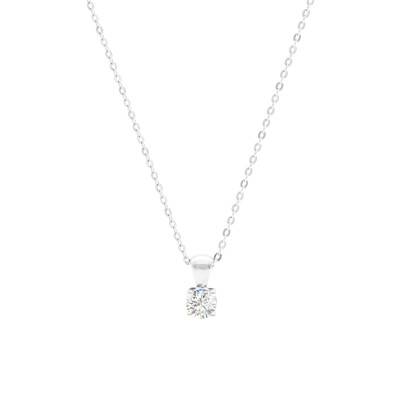 Collier en Platine & Diamant 0,30 ct, Longueur 40 cm - Divine