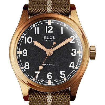 Montre Old Smith 90-002 Bronze Case Black Dial No-Date - Kuoe Kyoto