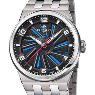 Full Titanium Blue Turbine 41 Watch A4066/2 - Perrelet