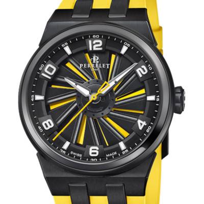 Montre Turbine Titanium 41 Yellow A4067/1 - Perrelet