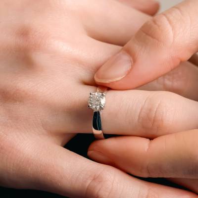 Bague en Platine & Diamant 0,90 ct - Divine