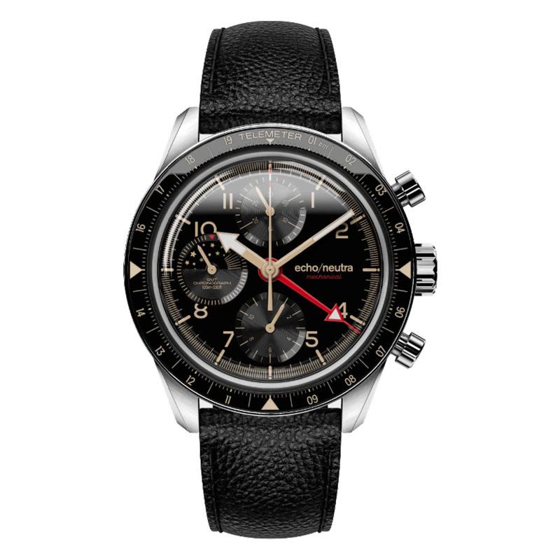 Montre Cortina 1956 Chronographe GMT Noir - Echo/Neutra - Ocarat