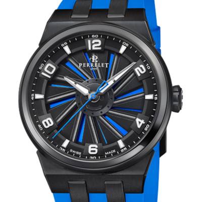 Montre Turbine Titanium 41 Blue A4067/2 - Perrelet