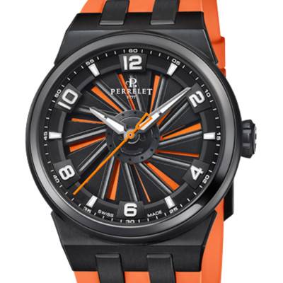 Montre Turbine Titanium 41 Orange A4067/3 - Perrelet