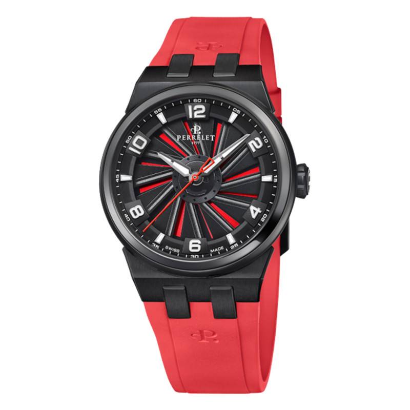 Titanium 41 Red Watch A4067/4 - Perrelet