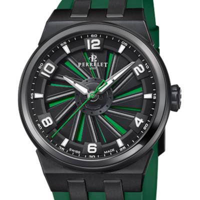 Montre Turbine Titanium 41 Green A4067/5 - Perrelet
