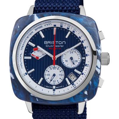 Montre Clubmaster Regatta Chrono Date Briston x Plus Belles Baies du Monde Edition Limitée 241542.SP.NB.15 - Briston