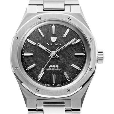 Nivada Grenchen F77 Stainless Steel Meteorite 68016A77 Watch - Nivada Grenchen