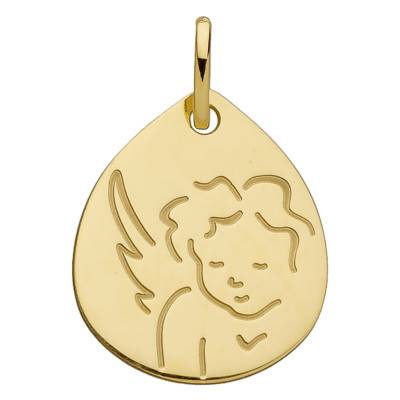 Médaille Goutte Chérubin, Or Jaune 750 - Vandona