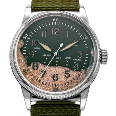 Montre UTAH Beach A-11 Khaki Green D-Day 80th Anniversary - Praesidus