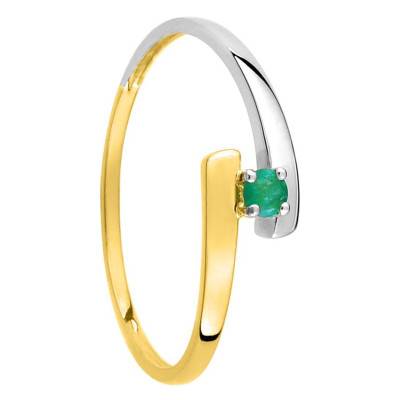 Bague Or Jaune 375, Emeraude 0,04 ct - Aurora