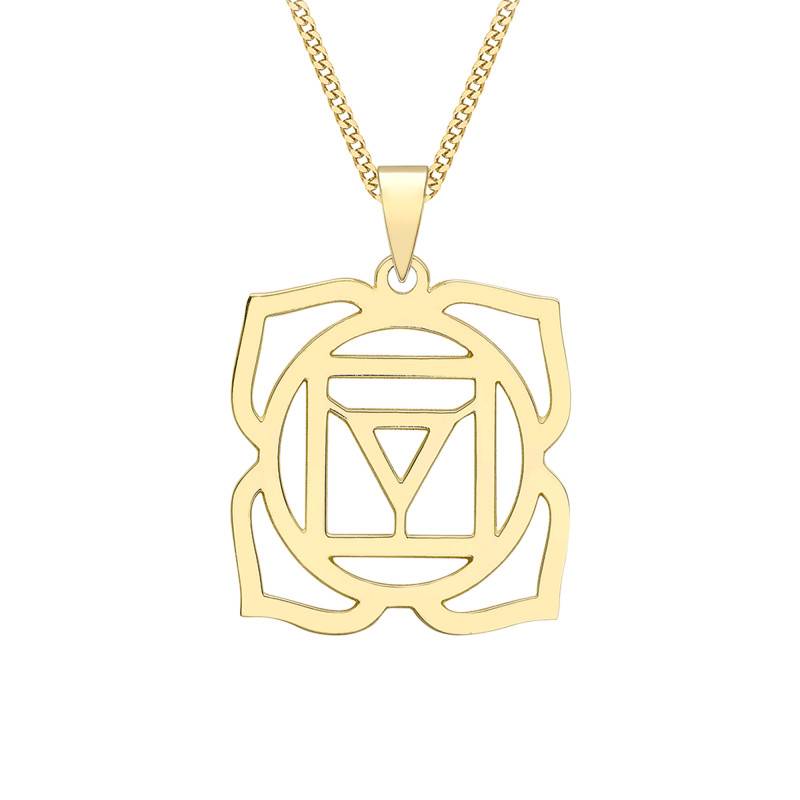 375/1000 Yellow Gold Root Chakra Pendant - Vandona