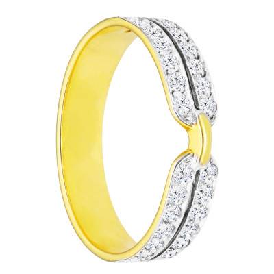 Bague Diamants 0,50 ct en 2 Ors 375 - Divine