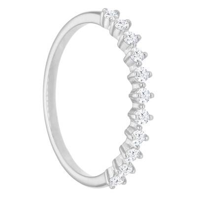 Bague Diamants 0,30 ct en Or Blanc 375 - Divine