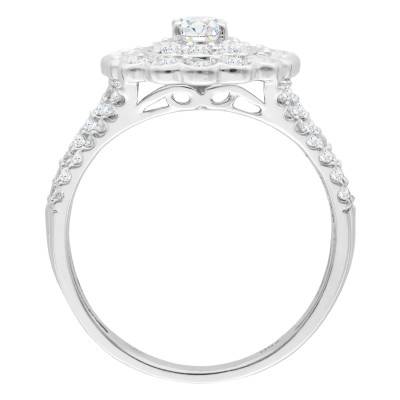 Bague De Mariage Unisexe En Or 18K 750 - Diamant Brillant Rond 0,12 Ct G/SI1 - Taille 54 Neuve