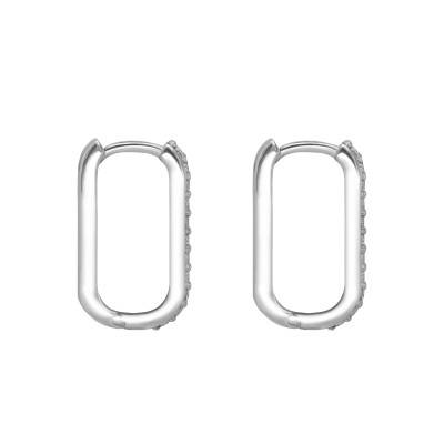 Boucles d'oreilles Diamants 0,30 ct en Or Blanc 750 - Divine
