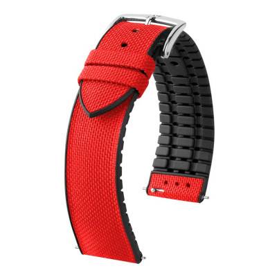 Bracelet de montre Arne Rouge 0925090X20 en 18 mm, 20 mm ou 22 mm - Hirsch