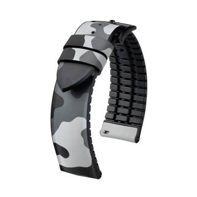 Bracelet de montre John Gris 0928088X30 en 22 mm ou 20 mm - Hirsch