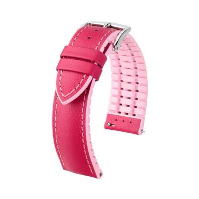 Bracelet de montre Lindsey Rose Foncé 0922202X25 en 20 mm ou 18 mm - Hirsch