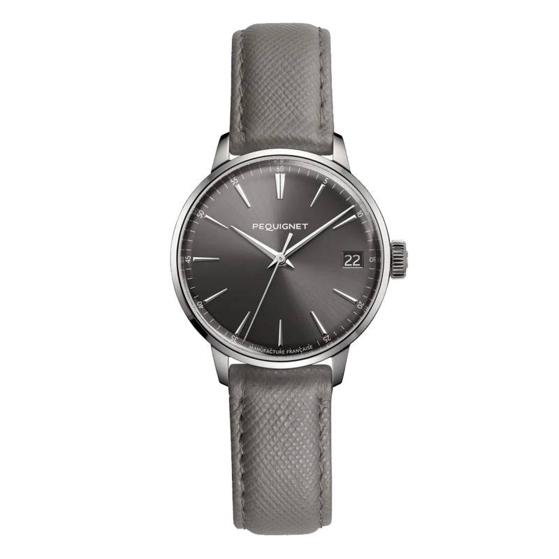 Attitude Douce France Gray Estuary wall clock 9064343 CGR - Pequignet