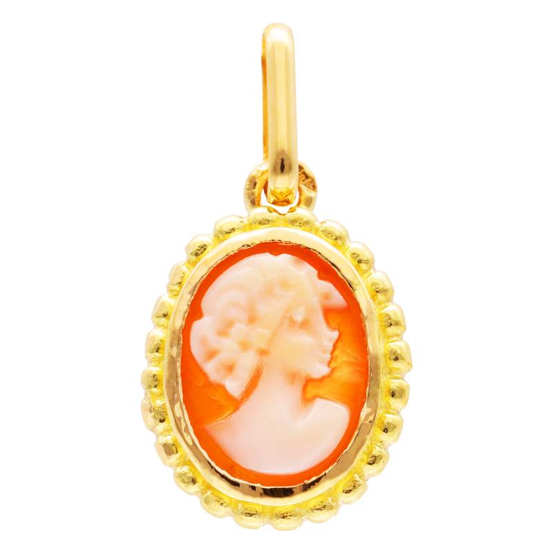 375 or 750 Yellow Gold Cameo Pendant - Lucas Lucor