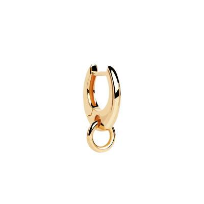 1 Single Spin Hoop Earring in Gold-Plated Silver, Diameter 8.70 mm - PG01-185-U - Pdpaola