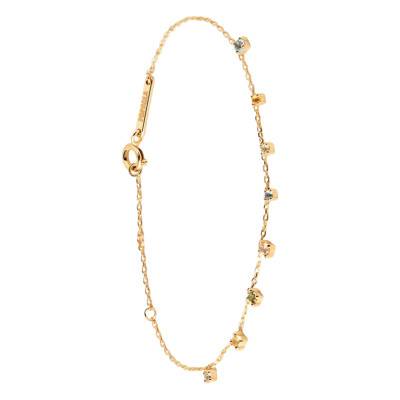 Bracelet Rainbow Salsa en Argent Doré & Zircones Multicolores - PU01-782-U, Longueur 15 à 18 cm - Pdpaola