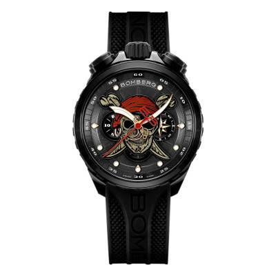 Montre BOLT-68 Heritage Skull Pirate Rouge BS45CHPBA.073-1.12 - BOMBERG