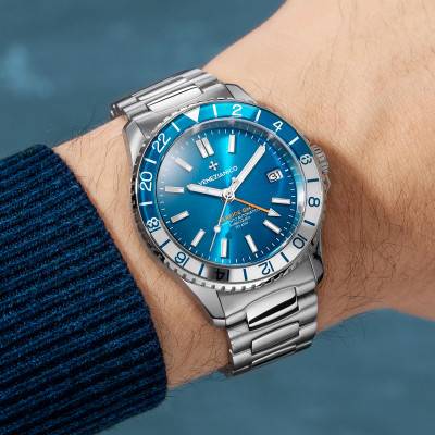 Montre Nereide GMT Bleu 3521502C - Venezianico