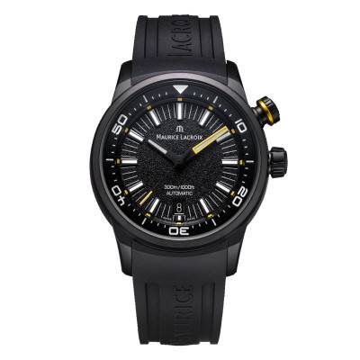 Black DLC 42mm Pontos S Diver Watch PT6248-DLB00-330-2 - Maurice Lacroix