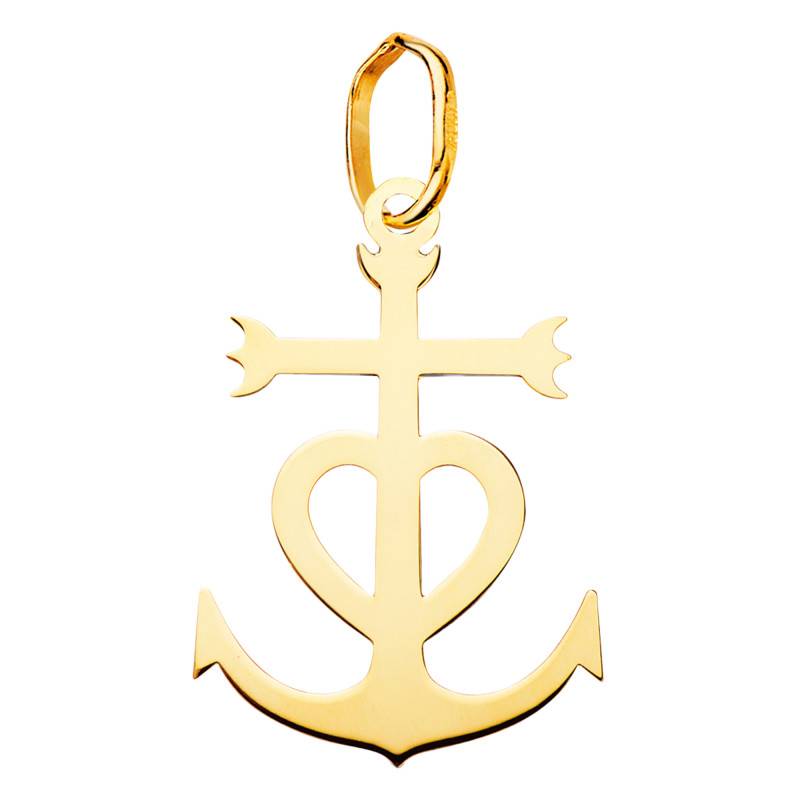 750/1000 Yellow Gold Camargue Cross Pendant - Vandona - Vandona