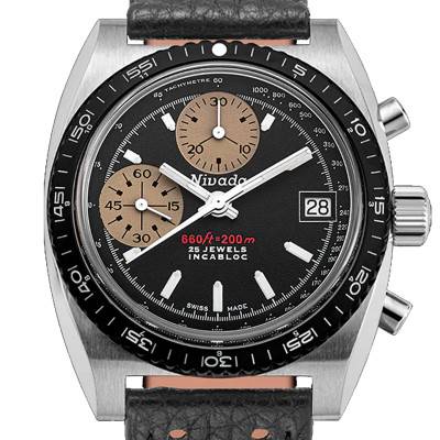 Montre Chronosport Index Blancs 77002A - Nivada Grenchen