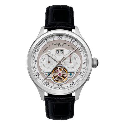 Montre Baron Grand Date Calendar Opean Heart Automatic Heather Grey ES-8187-01 - Thomas Earnshaw