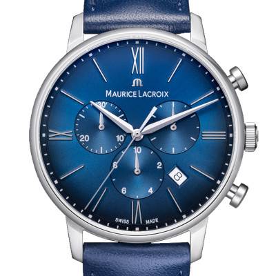 Montre Eliros Chrono Quartz 40mm EL1098-SS001-410-4 - Maurice Lacroix