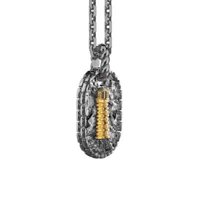 925 Silver Odissea Lighthouse Necklace, 50 cm Length - EXC633 - Zancan