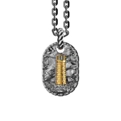 925 Silver Odissea Lighthouse Necklace, 50 cm Length - EXC633 - Zancan