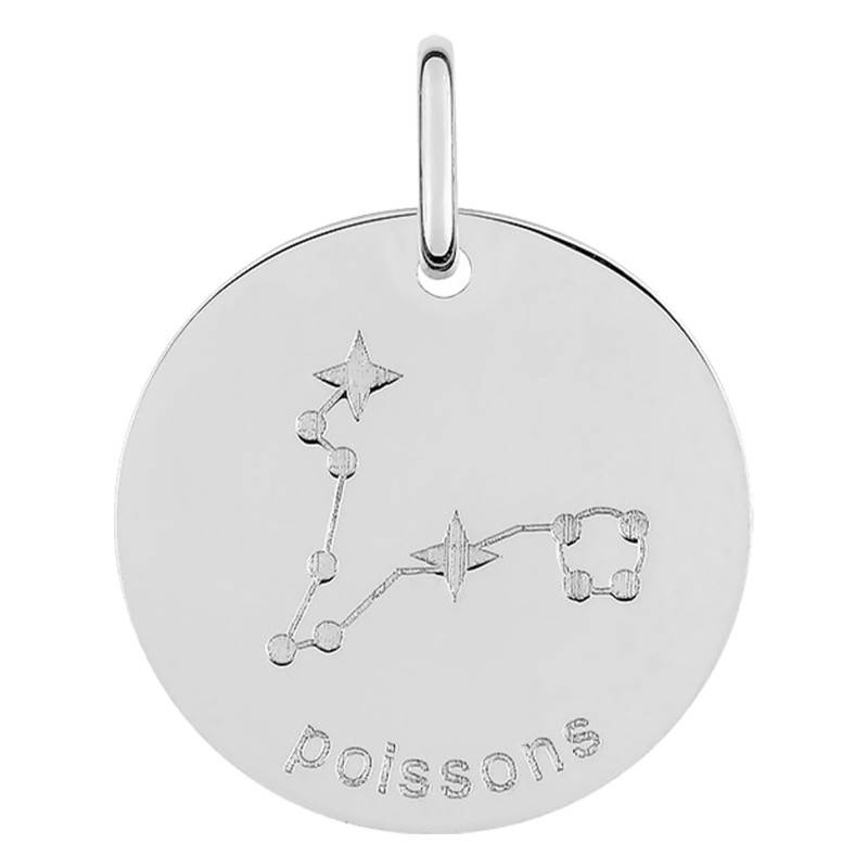 925/1000 Silver Pisces Constellation Pendant - Emanessence