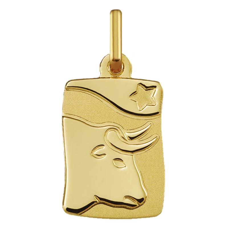 375/1000 Yellow Gold Taurus Zodiac Sign Pendant - Argyor