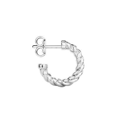 Créole Insignia Unique Torsadée en Argent 925 - ESO006 - Zancan