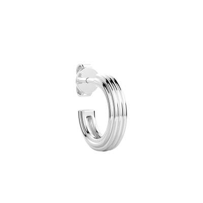 Créole Insignia Unique Rainurée en Argent 925 - ESO008 - Zancan