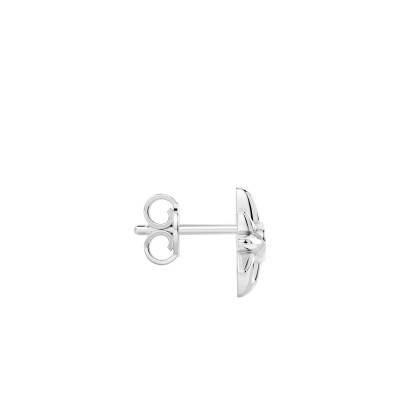 Boucle d'oreille Insignia Unique Rose des Vents en Argent 925 & Spinelle Rouge - ESO014 - Zancan