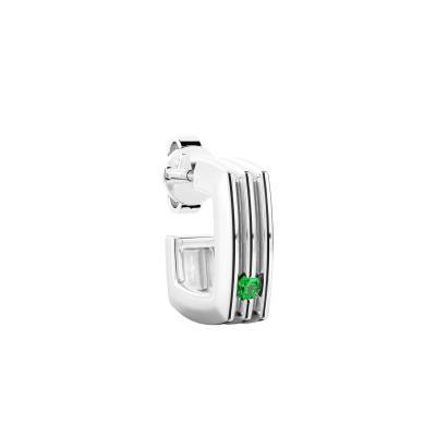 Créole Insignia Unique en Argent 925 & Spinelle Vert - ESO004 - Zancan