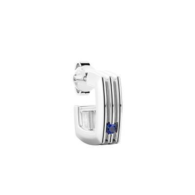 Créole Insignia Unique en Argent 925 & Spinelle Bleu - ESO004 - Zancan