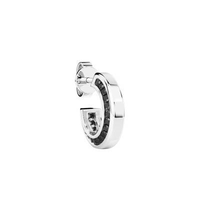 Créole Insignia Unique en Argent 925 & Spinelles Noirs - ESO002 - Zancan
