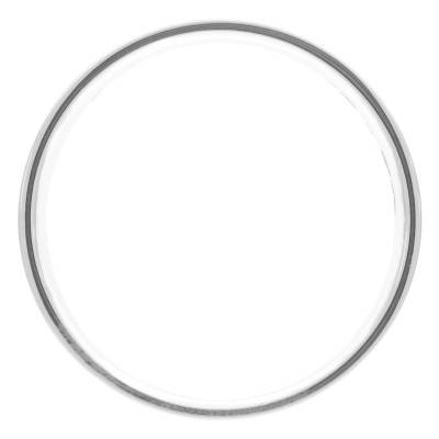 Alliance Ruban Confort en Or Blanc 375 & Diamant 0,005 ct, Largeur de 2 mm à 5 mm - Amore