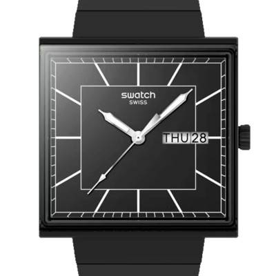 What if Blackagain? SO34B701 Watch - Swatch