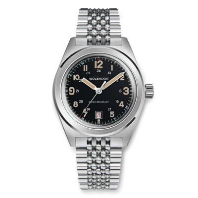 Outrider Automatic Black Vintage Watch 23-OA-002 - Wolbrook